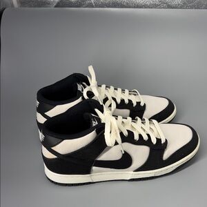 Nike Men’s Dunk Mid Panda Black White Canvas Size‎ 10.5 US DV0830-102